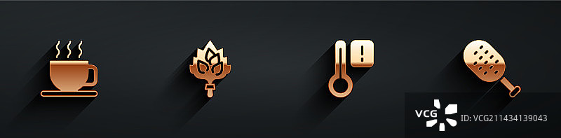 茶杯桑拿扫帚温度计和刷子图片素材