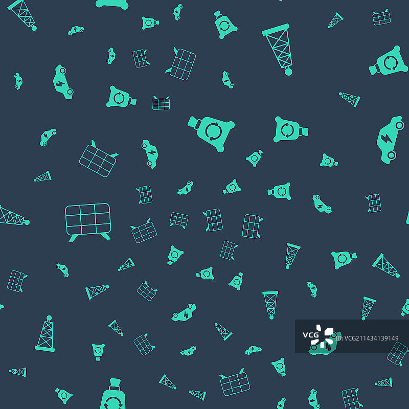 含可回收物、石油钻井平台、太阳能垃圾袋素材图片素材