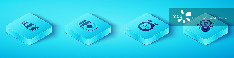 2.5D中国纸灯笼蜂蜜罐图片素材