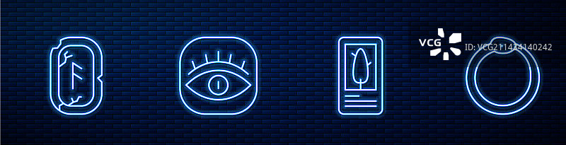 塔罗牌：魔法符文、泥瓦匠图片素材