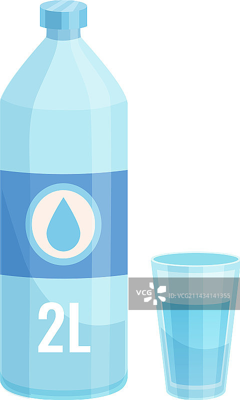 扁平风格水瓶图片素材