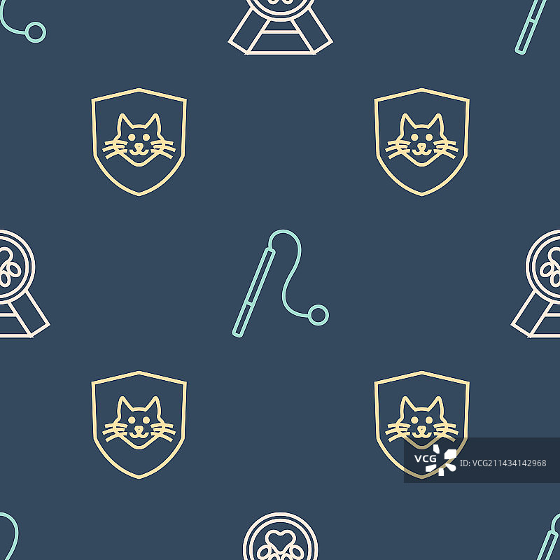 线条、宠物奖励标志、动物健康保险图片素材