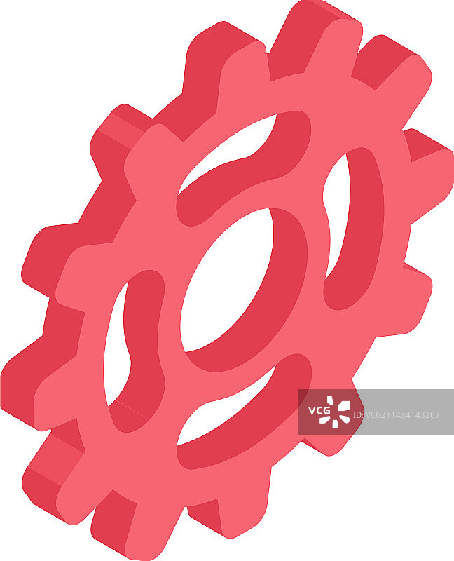2.5D齿轮图标图片素材