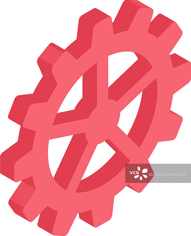 2.5D齿轮图标图片素材