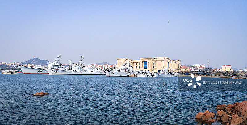 青岛海军博物馆远景图片素材