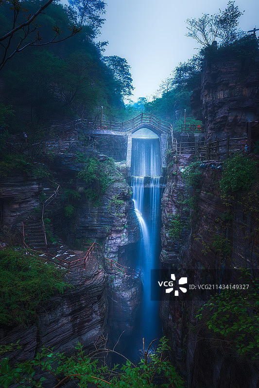 小桥流水图片素材