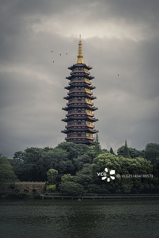 万佛塔图片素材