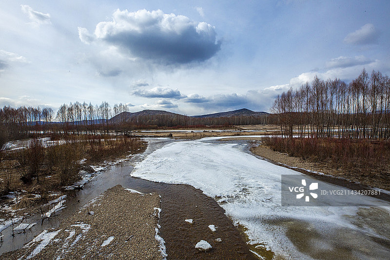 大兴安岭呼中——冰河红柳图片素材