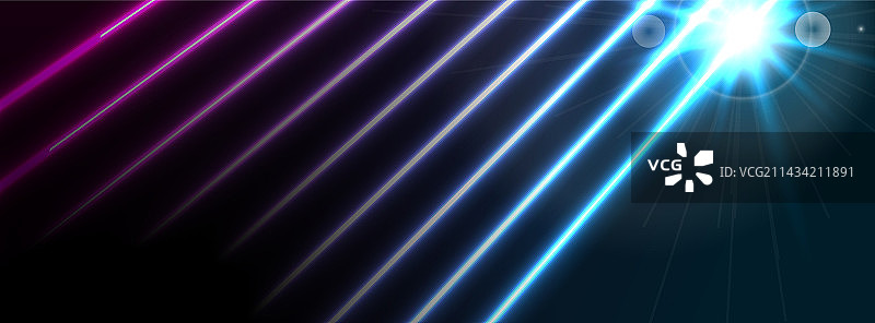 蓝紫色霓虹激光线条科技现代背景图片素材