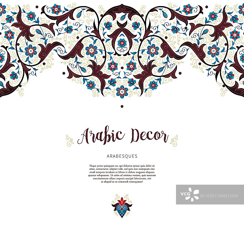 东方风格复古无缝边框图片素材