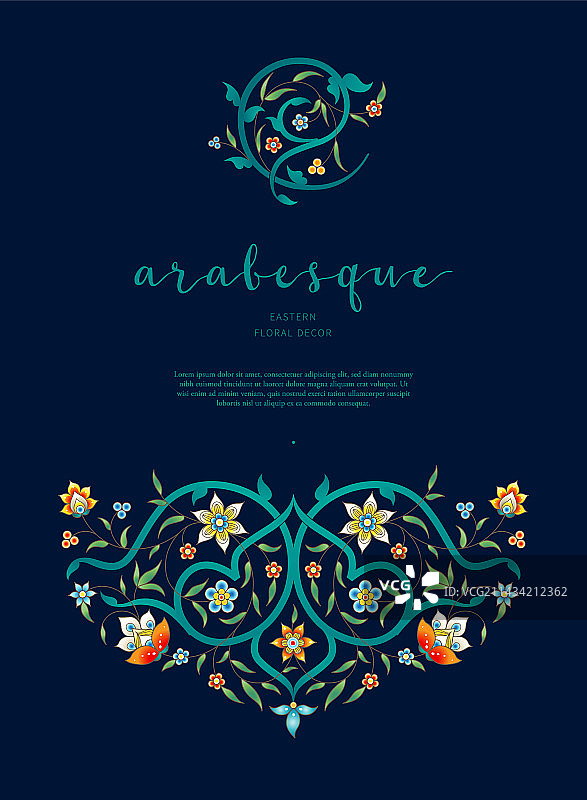 东方风格复古卡片图片素材