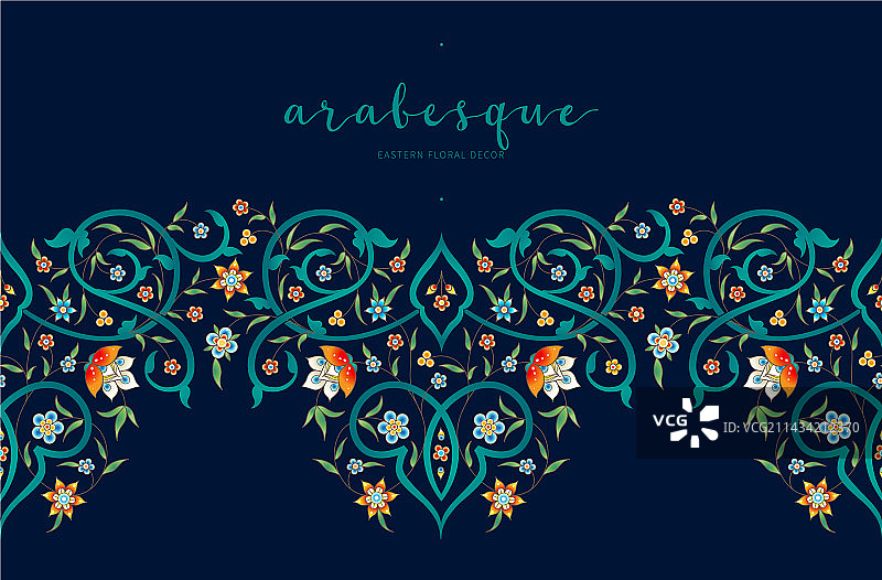 东方风格无缝边框图片素材