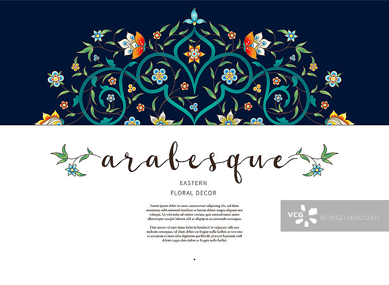 东方风格复古卡片图片素材