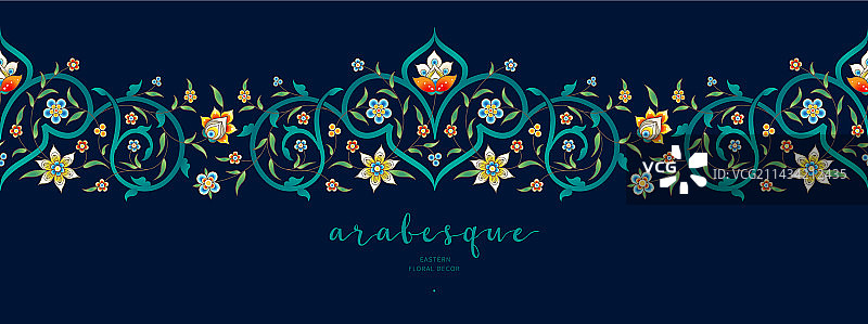 东方风格无缝边框图片素材