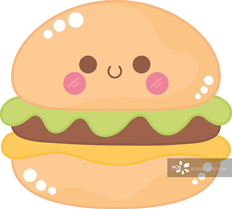 可爱风格汉堡设计图片素材