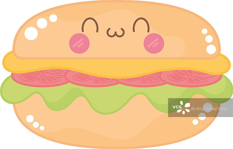 可爱汉堡图片素材