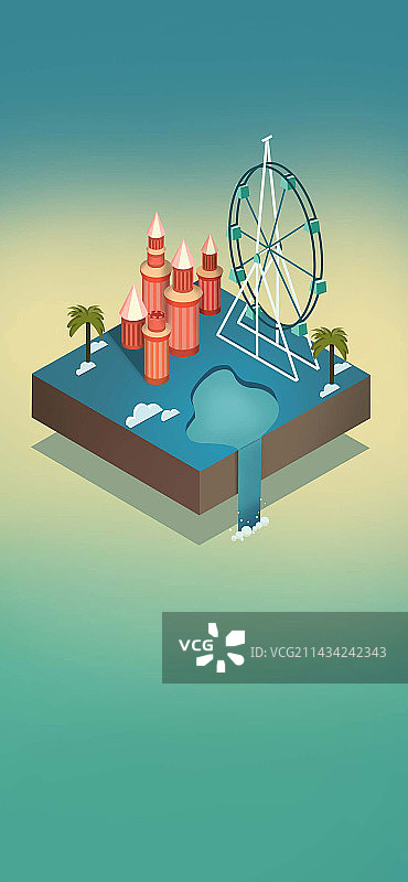 2.5D引导页图片素材