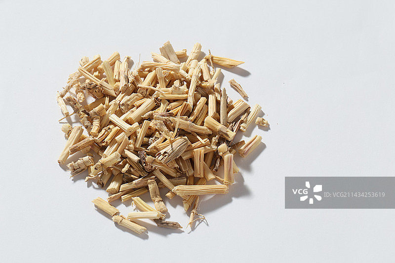 中药材白茅根白底图影棚拍摄图片素材
