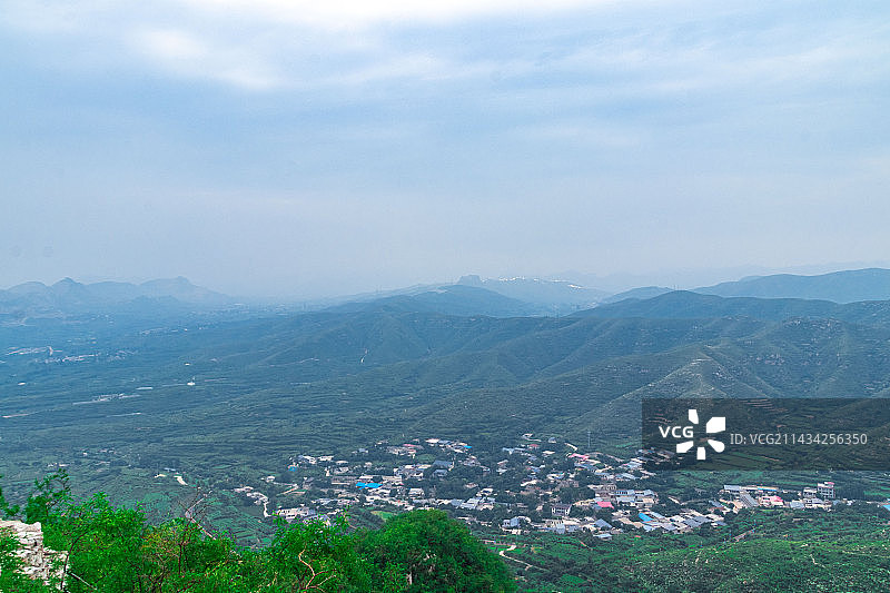 石家庄抱犊寨的青山绿水图片素材