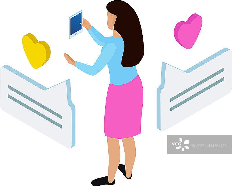 虚拟通讯概念图片素材