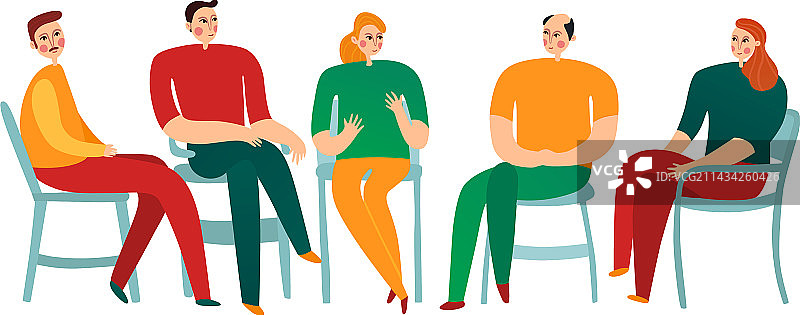 扁平风格心理疗法图片素材