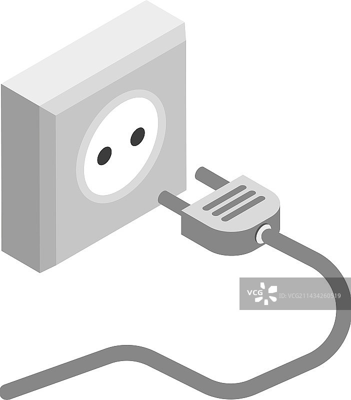 2.5D电源插座图片素材