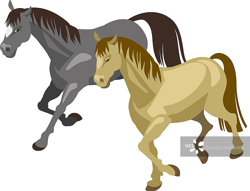 2.5D马匹图片素材