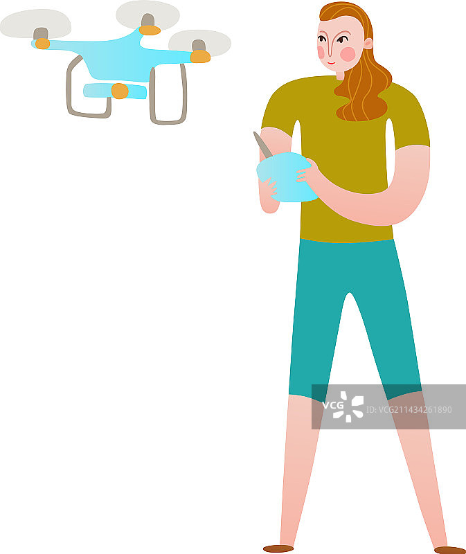 扁平无人机图片素材