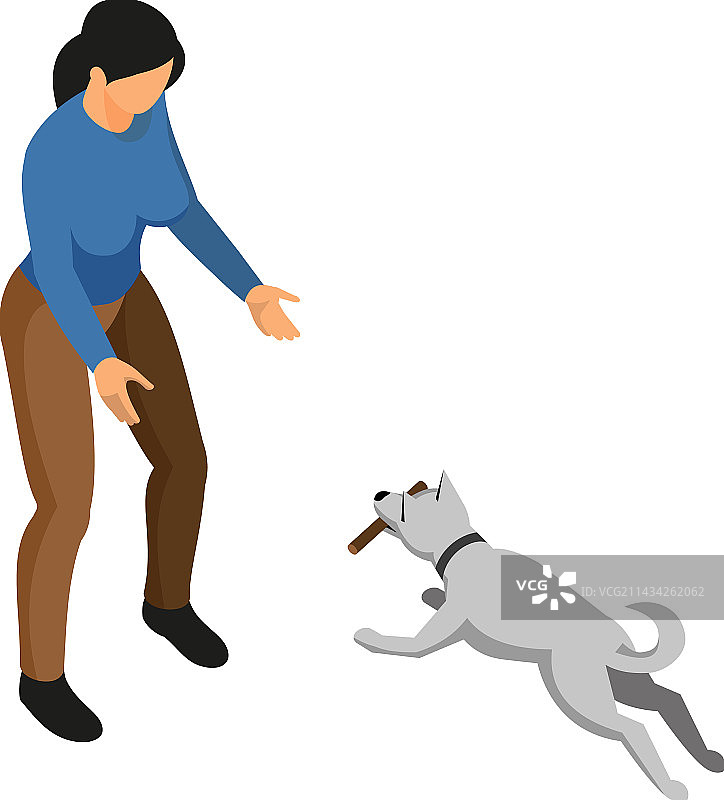 2.5D犬类学家图标图片素材