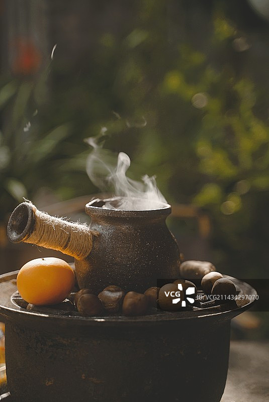 围炉煮茶图片素材