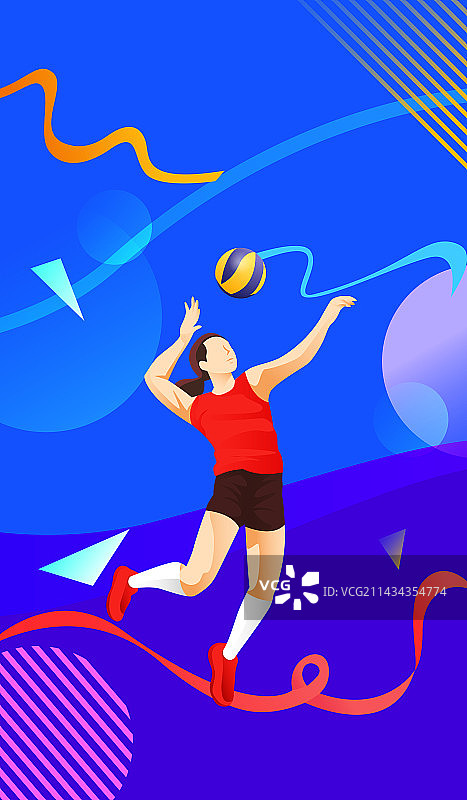 国际奥林匹克日奥运精神矢量插画海报图片素材