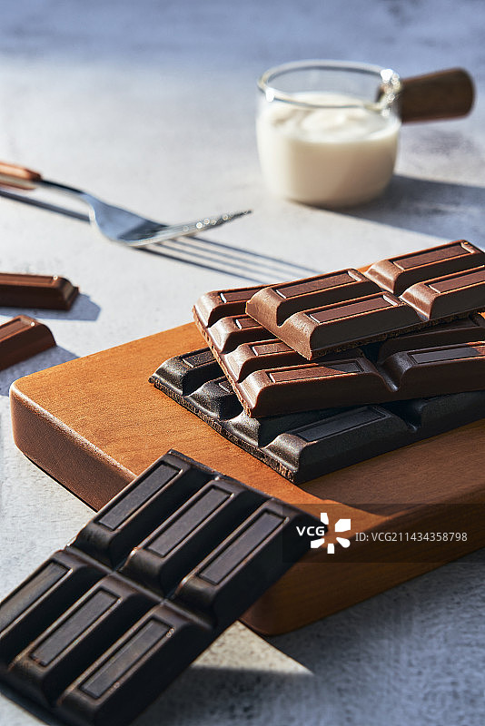巧克力块 黑巧克力图片素材