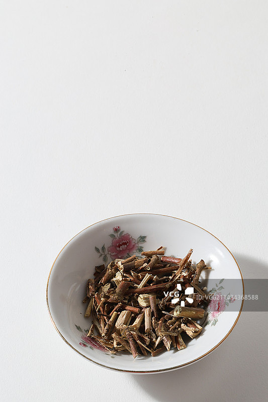 中草药材400种忍冬藤特写图片素材