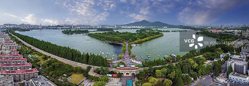 玄武湖全景图片素材