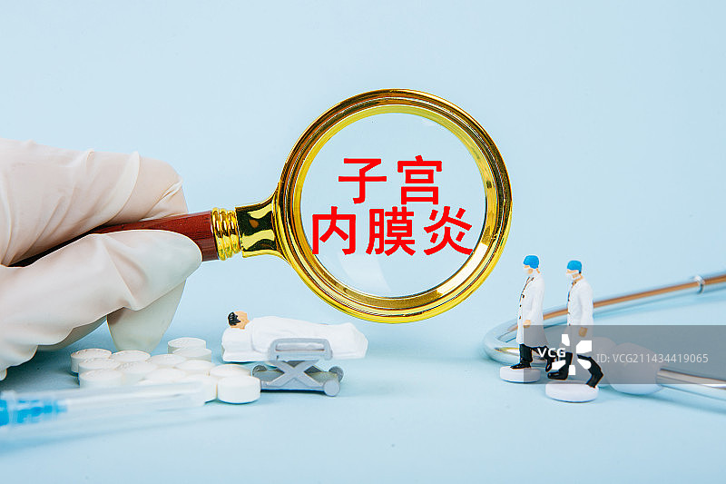 医疗创意配图：子宫内膜炎图片素材