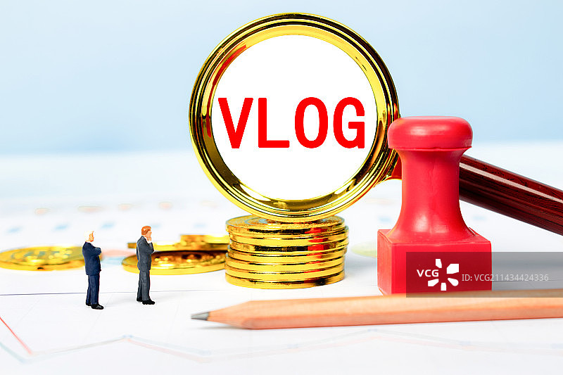 创意配图：VLOG影像记录视频博客图片素材