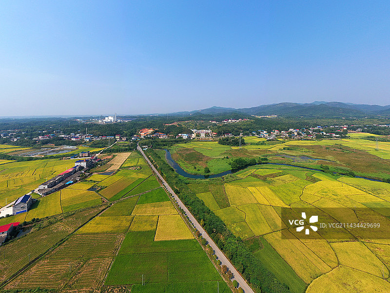 湖南省湘潭湘乡市陈赓故居大将广场航拍图片素材