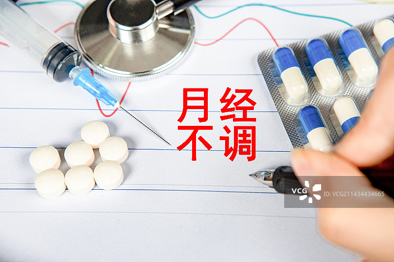 医疗创意配图：月经不调图片素材