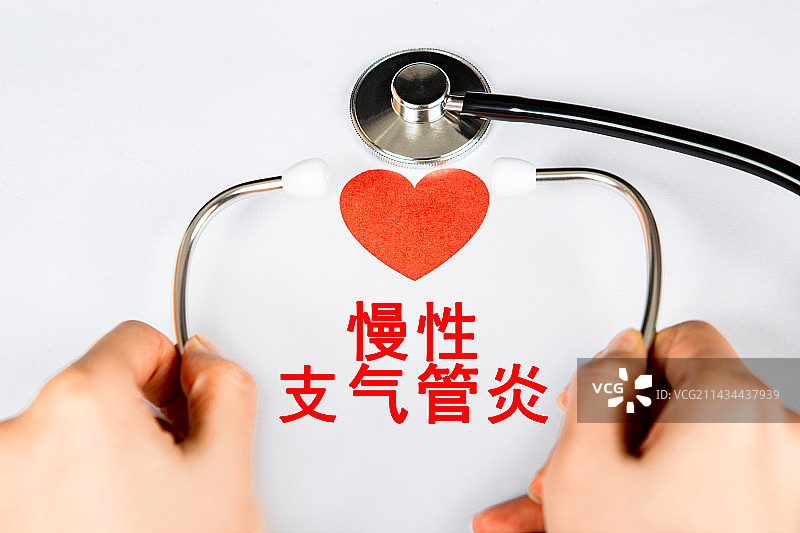 医疗创意配图：慢性支气管炎图片素材