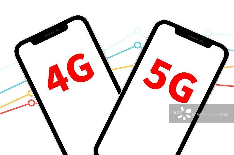 创意配图：45和5G图片素材
