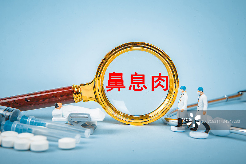 医疗创意配图：鼻息肉图片素材