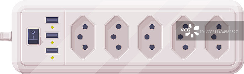 带电源线的电源插座图片素材