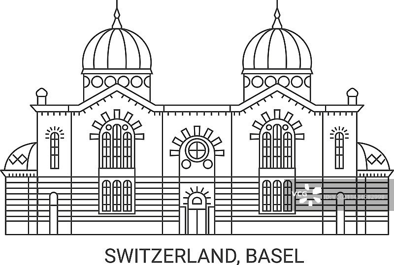 瑞士巴塞尔旅游地标图片素材
