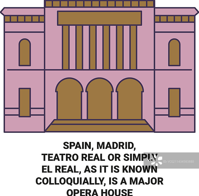 西班牙马德里皇家剧院图片素材