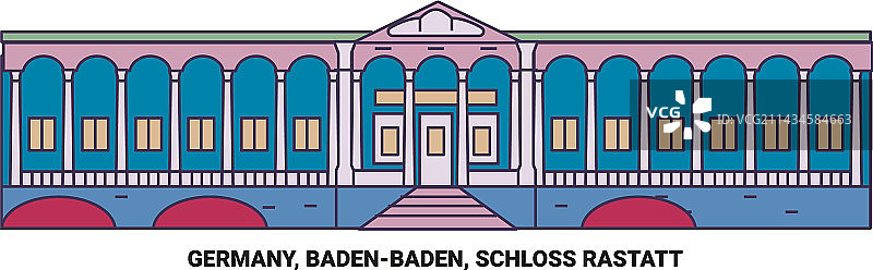 德国巴登巴登拉施塔特宫旅游图片素材