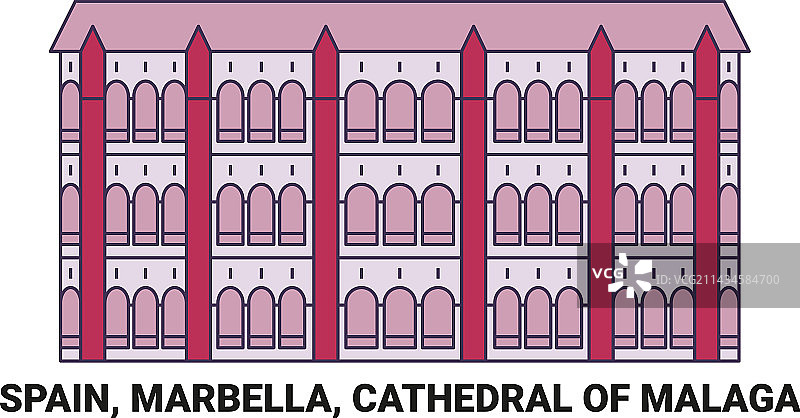 西班牙马贝拉马拉加大教堂旅游图片素材