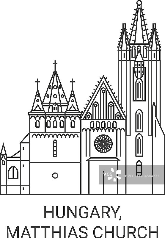 匈牙利马蒂亚斯教堂旅游地标图片素材