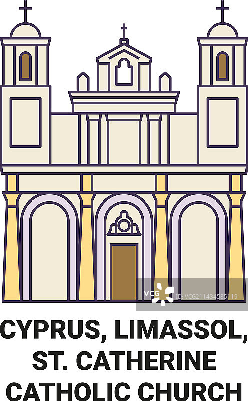 塞浦路斯利马索尔圣凯瑟琳天主教堂图片素材