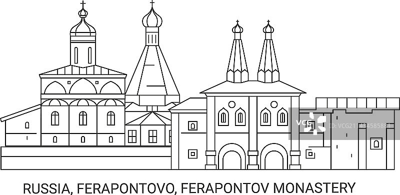 俄罗斯费拉蓬托夫修道院建筑群旅游图片素材