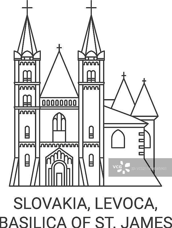 斯洛伐克莱沃卡圣雅各伯大教堂旅游图片素材